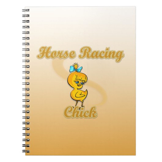 Horse Racing Chick Notitieboek (Voorkant)