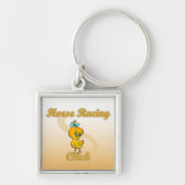 Horse Racing Chick Sleutelhanger (Voorkant)