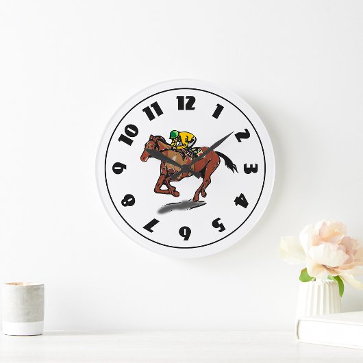 Horse Racing Clock Grote Klok