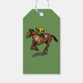 Horse Racing Custom Gift Labels Cadeaulabel (Voorkant)