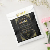 Horse Racing Day Party Art Deco Black Gold Bedankzakje (Gezegeld)