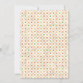 Horse Racing Derby Day Art Deco Colorful Kaart (Achterkant)