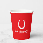 Horse Racing Derby Day Race Night Party Papieren Bekers (Achterkant)