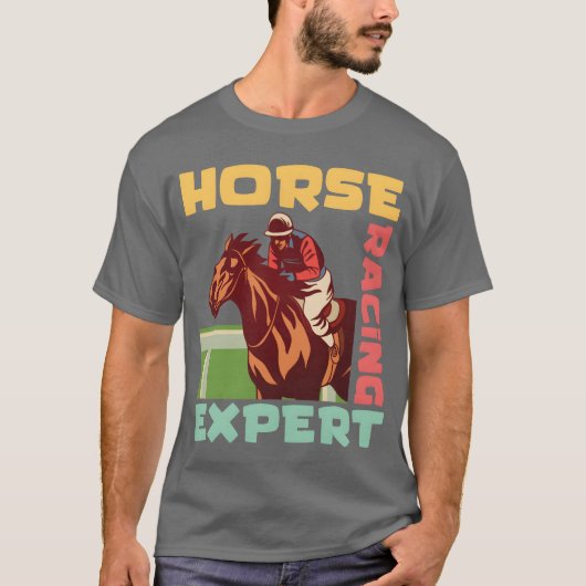 Horse Racing Expert Paard Ride Paard Vint T-shirt (Voorkant)