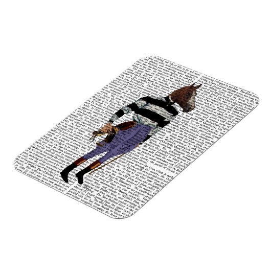 Horse Racing Jockey 2 Magneet (Linkerzijde)