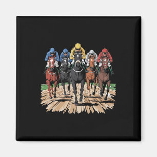 Horse Racing Jockey Racer Der Magneet