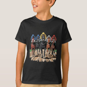 Horse Racing Jockey Racer Derby Rider Gifts Mannen T-shirt