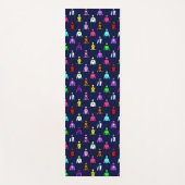 Horse Racing Jockey Silks op Navy Blue Yogamat (Voorkant)