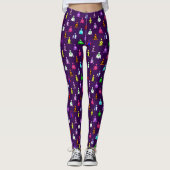 Horse Racing Jockey Silks Patroon Leggings (Voorkant)