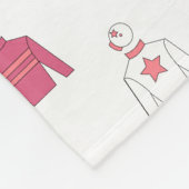 Horse Racing Jockey Silks Patroon Roze Wit Fleece Deken (Hoek)