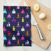 Horse Racing Jockey Silks Theedoek (Quarter Fold)