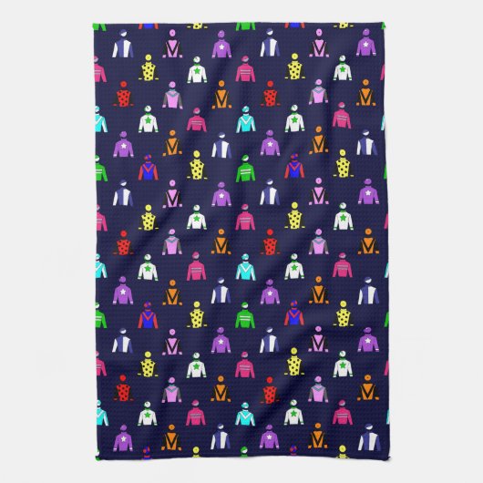 Horse Racing Jockey Silks Theedoek (Verticaal)