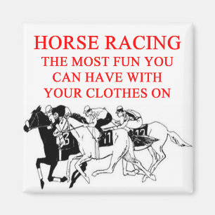 HORSE racing Magneet