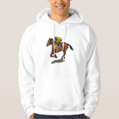 Horse Racing Mannen Hoodie (Voorkant)