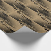 Horse Racing Muddy Track Grunge Cadeaupapier (Hoek)