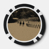 Horse Racing Muddy Track Grunge Poker Chips (Achterkant)