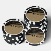 Horse Racing Muddy Track Grunge Poker Chips (Opstapeling)