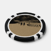 Horse Racing Muddy Track Grunge Poker Chips (Enkel)