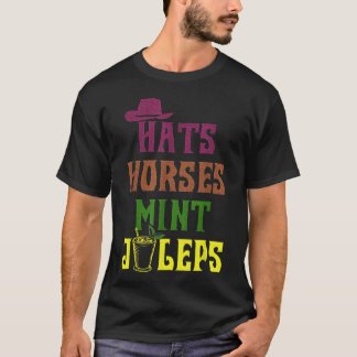 Horse Racing Petten Paarden en Mint Juleps Derby f T-shirt