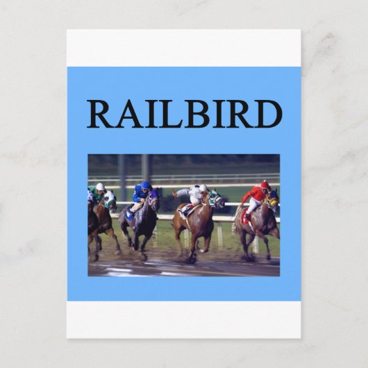 HORSE RACing railvogel Briefkaart (Voorkant)