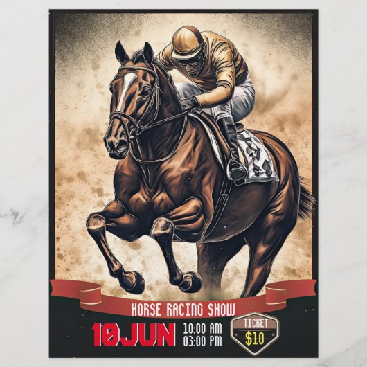 Horse Racing Show Flyer v.1 (Voorkant)
