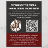Horse Racing Show Flyer v.1 (Achterkant)