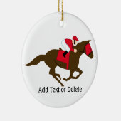 Horse Racing - SRF Keramisch Ornament (Rechts)