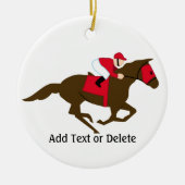 Horse Racing - SRF Keramisch Ornament (Voorkant)