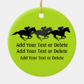 Horse Racing - SRF Keramisch Ornament (Achterkant)