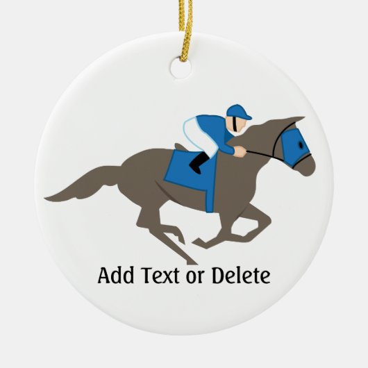 Horse Racing - SRF Keramisch Ornament (Voorkant)