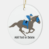 Horse Racing - SRF Keramisch Ornament (Links)