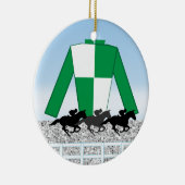 Horse Racing - SRF Keramisch Ornament (Rechts)