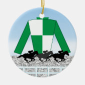 Horse Racing - SRF Keramisch Ornament (Voorkant)