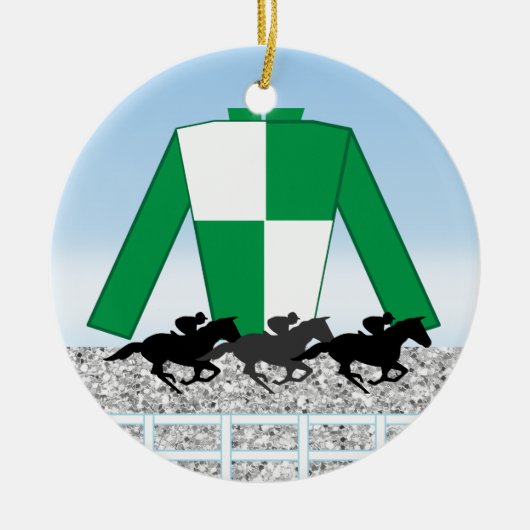 Horse Racing - SRF Keramisch Ornament (Voorkant)