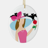 Horse Racing - SRF Keramisch Ornament (Rechts)