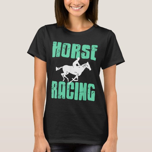 Horse Racing Srt Fanatics Speed And On  T-shirt (Voorkant)