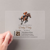 Horse Racing Verjaardag Derby Party Uitnodiging (Insitu (Draagbaar))