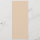 Horse Rail Fence Eiken Paarden Trouwdiner Menu (Achterkant)