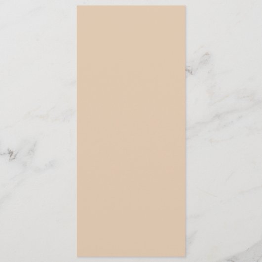 Horse Rail Fence Eiken Paarden Trouwdiner Menu (Achterkant)