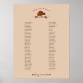 Horse Rail Fence Eikenpaarden Poster (Voorkant)