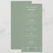 Horse Rail Fence Wagon Wheel Salie Diner Menu (Voorkant / Achterkant)