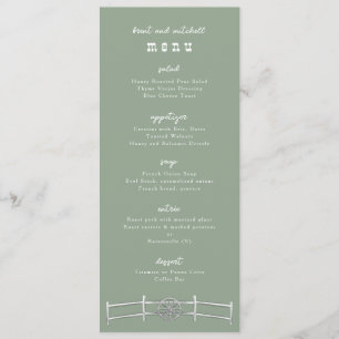 Horse Rail Fence Wagon Wheel Salie Diner Menu