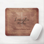 Horse Ranch Business Cross Logo Muismat (Met muis)