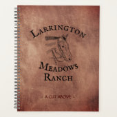 Horse Ranch Business Gepersonaliseerde Logo Planner (Voorkant)