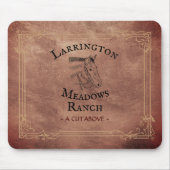Horse Ranch Business Logo Western Muismat (Voorkant)