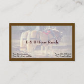 Horse Ranch Clydesdale Visitekaartje (Voorkant)