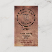 Horse Ranch  Logo QR-code Visitekaartje (Voorkant)