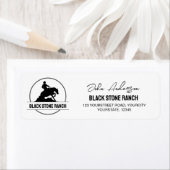 Horse ranch logo reining westerne schuur branding etiket (Insitu)