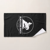 Horse ranch logo reining westerne schuur branding handdoek (Handdoek)