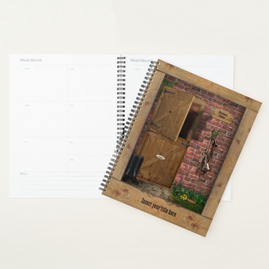 Horse Ranch Planner met uw titel (Display)
